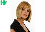 Wholesale Machine Made Red Bob Wig Short Straight Synthetic Full Wigs