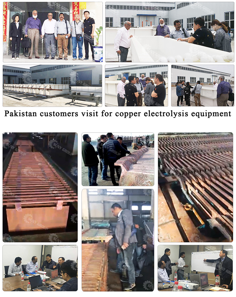 PP Plastic Concrete Electrolytic Cell for Copper Electrorefining or Electrowinning