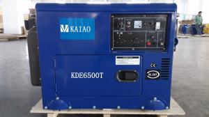 Wholesale 5W Air Cooled Silent Diesel Generator Unit AC Single Phase , 158Kg Weight from china suppliers