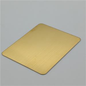 Wholesale China stainless steel sheet sus304 gold color mirror finish decoration steel sheet 4x8 size from china suppliers