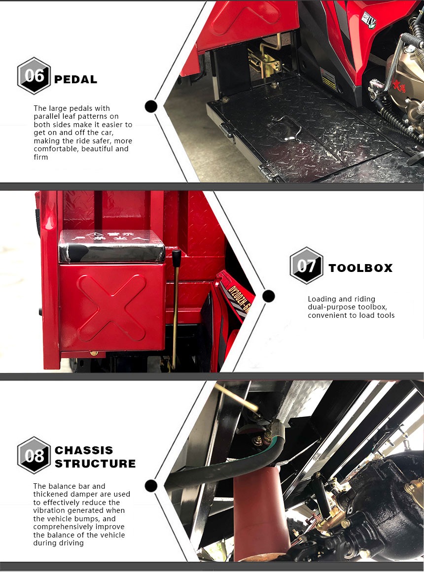 250cc Water Cooling Cargo Tricycle The Top Choice for Cargo Transportation Efficiency