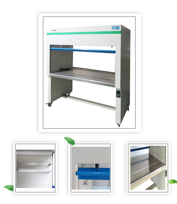 SUS304 Vertical Flow Clean Bench Laminar Flow 1.2mm Double Side