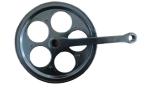 5 Holes Style Black Steel Bicycle Chainwheel Crank 48 T*165 Mm