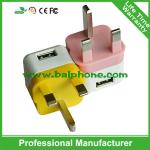 Good quality 5V 1A dual usb mobile phone travel charger,home charger,wall