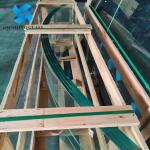 Flat / Curved Laminated Safety Glass, Clear White Double Glazing Toughened Glass