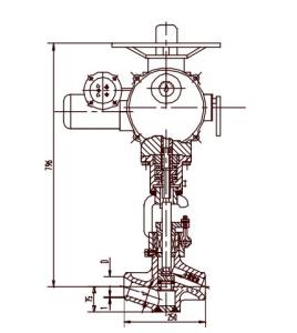 Wholesale Chromium Molybdenum Alloy Steel Electric Valve Actuator, Cut-off Valve J961Y DN40 ~ DN50 from china suppliers