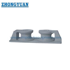China CB 39-66 Type B Open Type 2 Rollers Casting Steel Casting Iron Roller Fairlead Ship Mooring Equipment on sale