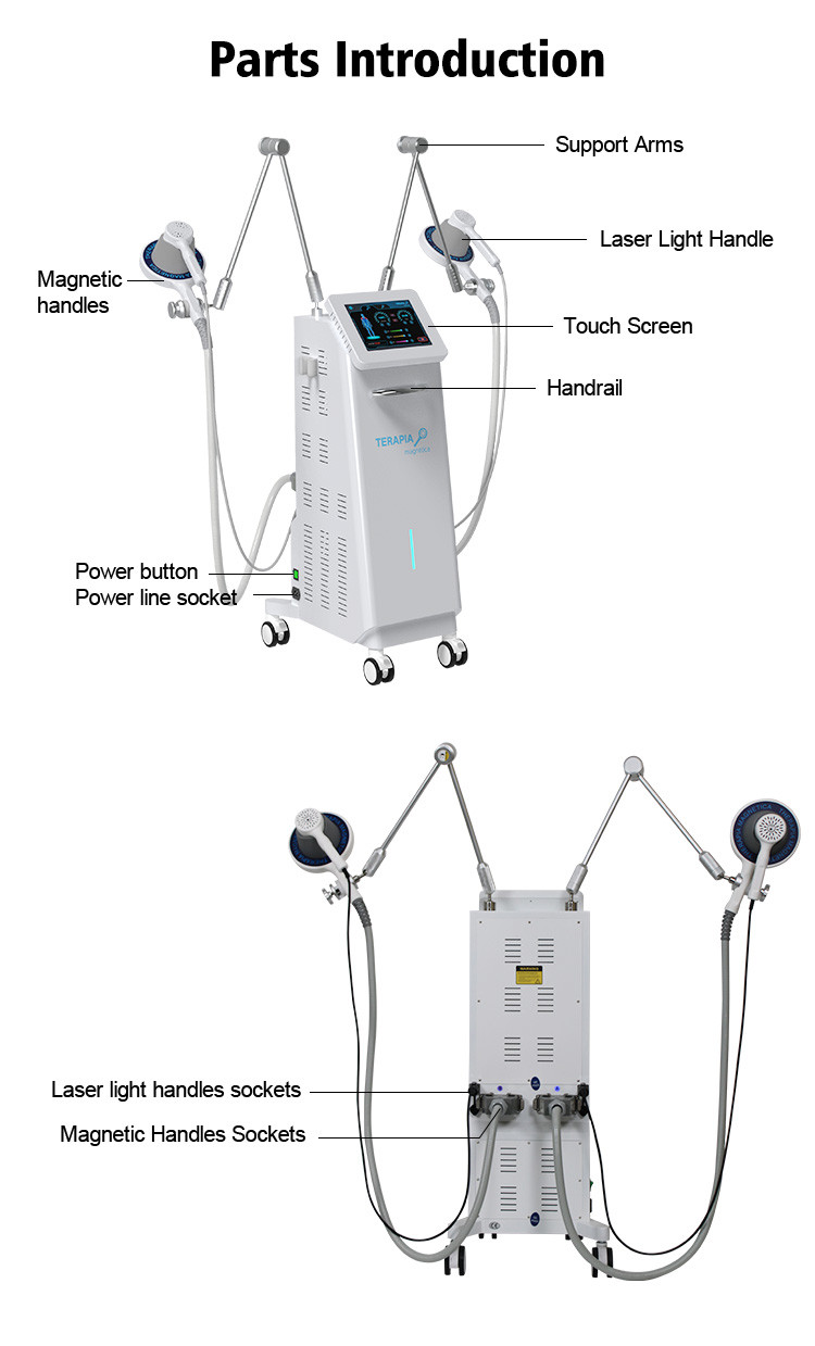 110V 220V Electromagnetic Therapy Machine EMS Body Sculpting Machine 4 Zone Pain Relief System