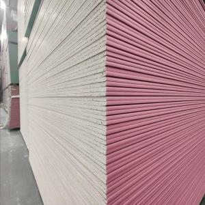Wholesale High Quality Wholesale Standard Fire Resistant Sheetrock 1220X2440Mm 12Mm Exterior Gypsum Plasterboard from china suppliers