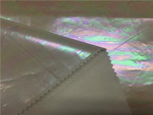 Wholesale Shining Dream Cream Color Garment Leather Fabric 0.07mm For Light Or Wadded Coated from china suppliers