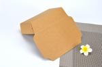 brown color square disposable kraft paper food packaging boxes