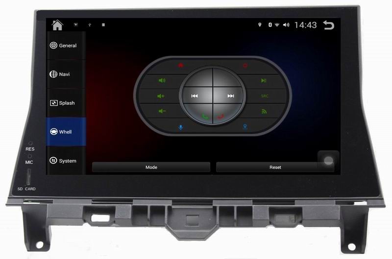 Ouchuangbo android 4.4 Honda Accord 8 2008-2012 1024 * 600 resolution camera input BT 3G Wifi