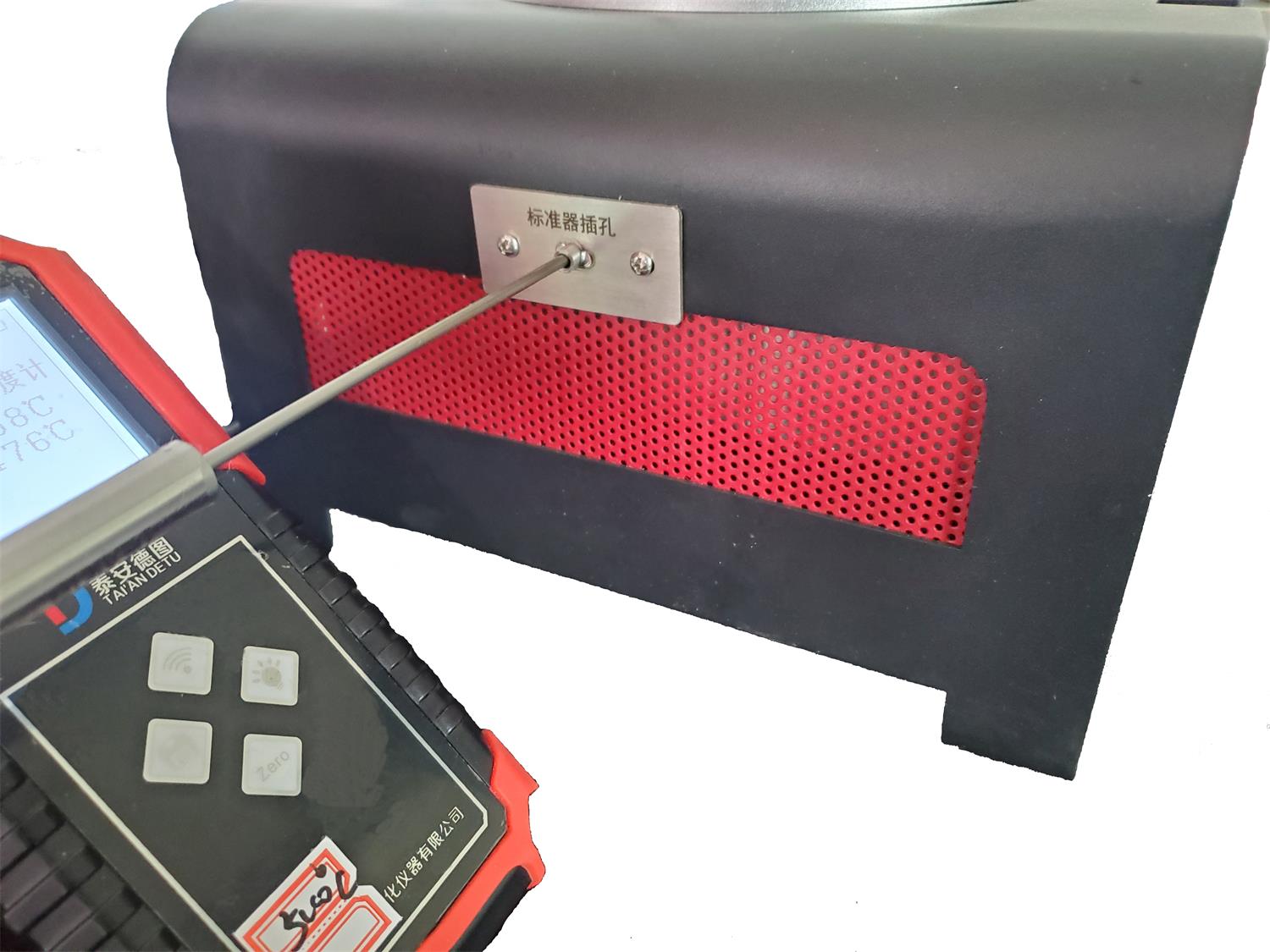 AC220 Power Supply Large Diameter Surface Temperature Probe Calibration Instrument Testing