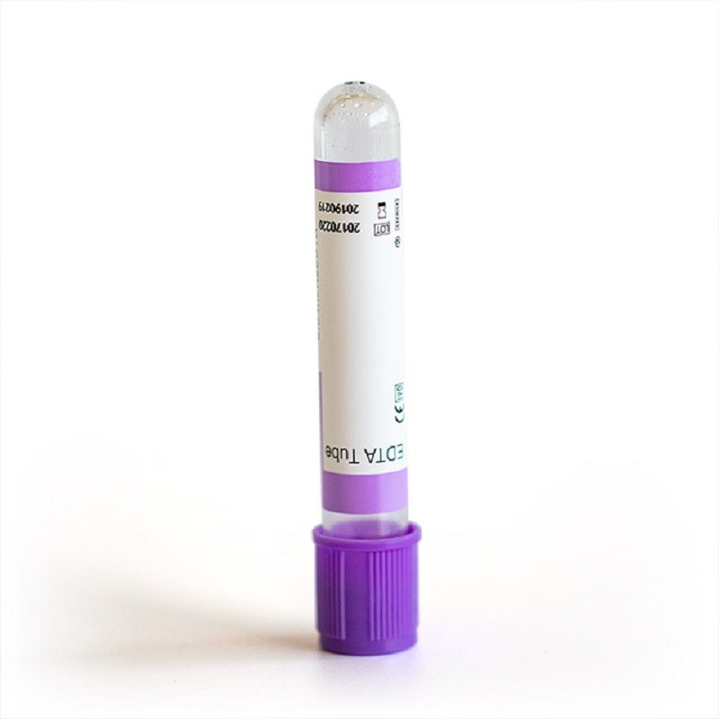 Whole Blood Collection K2 K3 EDTA Tube Medical Plastic Purple