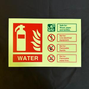 Wholesale Square Photoluminescent Fire Signs With Aluminum Or Plastic Board from china suppliers