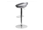 KDHS Metal Base Silver Counter Height Bar Stools Outdoor Industrial Barstools