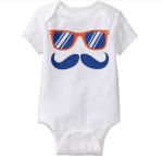 custom top quality Humor Graphic printed baby bodysuit
