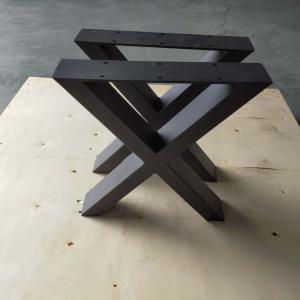 Wholesale Furniture Base Part Metal Table Legs Sturdy Table Black Powder Coating from china suppliers
