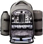Hap Tim Picnic Backpack Cooler for 4 Person with Insulated Leakproof Cooler Bag,