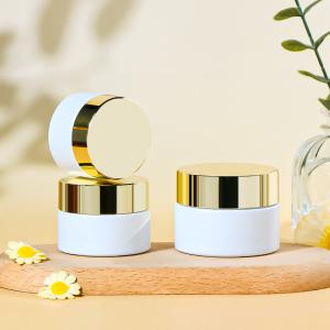 Wholesale Eco-Friendly Cosmetic Glass Cream Jars Luxe Glass Wide Mouth Design from china suppliers