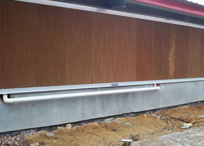 Brown Black 1m 1.2m Cooling Pad For Poultry House Evaporative Cooling System