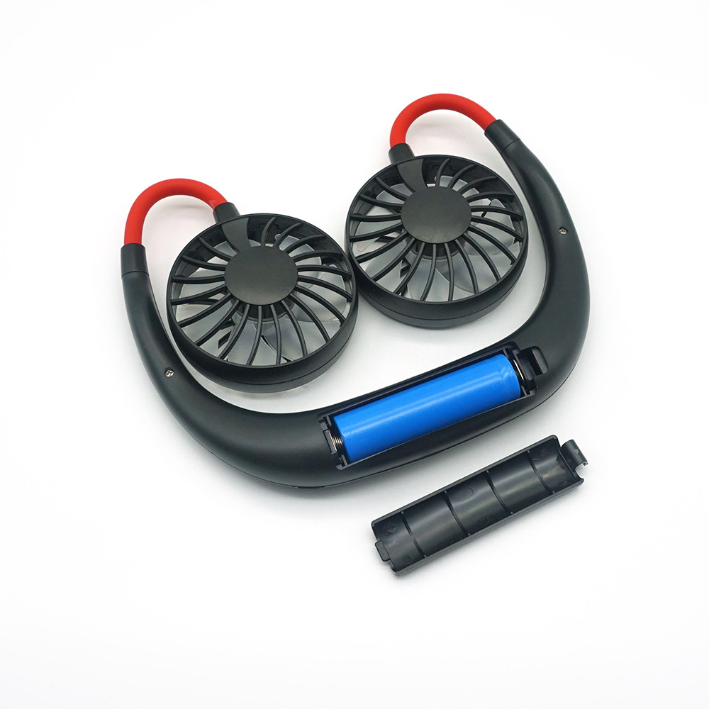 5200mAh ABS Silicone Portable Neckband Fan Rechargeable For Sport