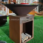 OEM Oxidised Brasero Corten Steel BBQ Grill Charcoal Bbq Grills