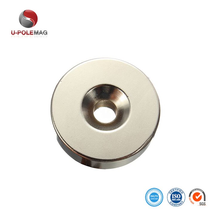 Custom Neodymium Countersunk Magnets for Optimal Performance Density 7.6g/cm3 Grade N42
