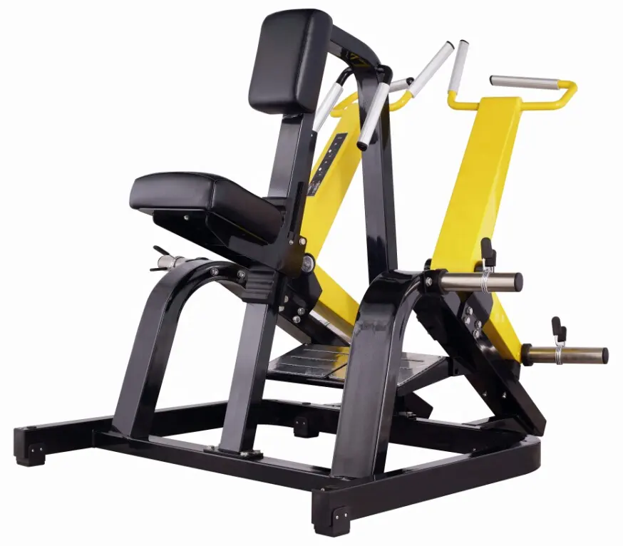Gym Workout Equipment Commercial Plate Loaded Seated Incline Level Row