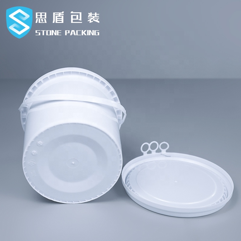 1.1mm Thickness 5 Gallon Plastic Paint Bucket With Handle 10L 18L 20L