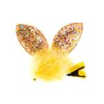 Bulk Childrens Hair Accessories Organiser Shiny Rabbit Ears Lace Hair Ball Clip