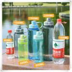 Humanized Design 1500ml Water Bottle Large Capacity Plastic Portable Space