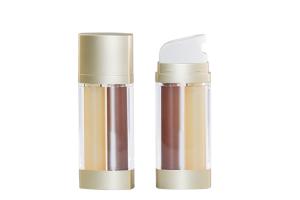 Wholesale Dual Chamber AS Airless Pump Bottles Luxury Cosmetic Packaging from china suppliers