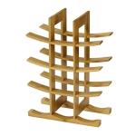 12 Bottles natural bamboo home made wine storage rack