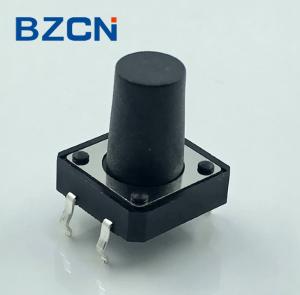 Wholesale Black Momentary 12mm Tactile Switch High Operation Force With 50mA Rating from china suppliers
