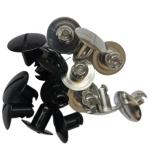 Universal Aluminum Quarter Turn Black Dzus Fasteners 7/16" 5/16" Buttons for