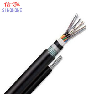 12 Core Armored Fiber Optic Cable , Armored Multi-mode Fiber Optic Cable