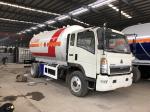 HOWO 4 X 2 7 Tons LPG Tanker Truck Propane Gas Bobtail Tanker 15M3 15000L