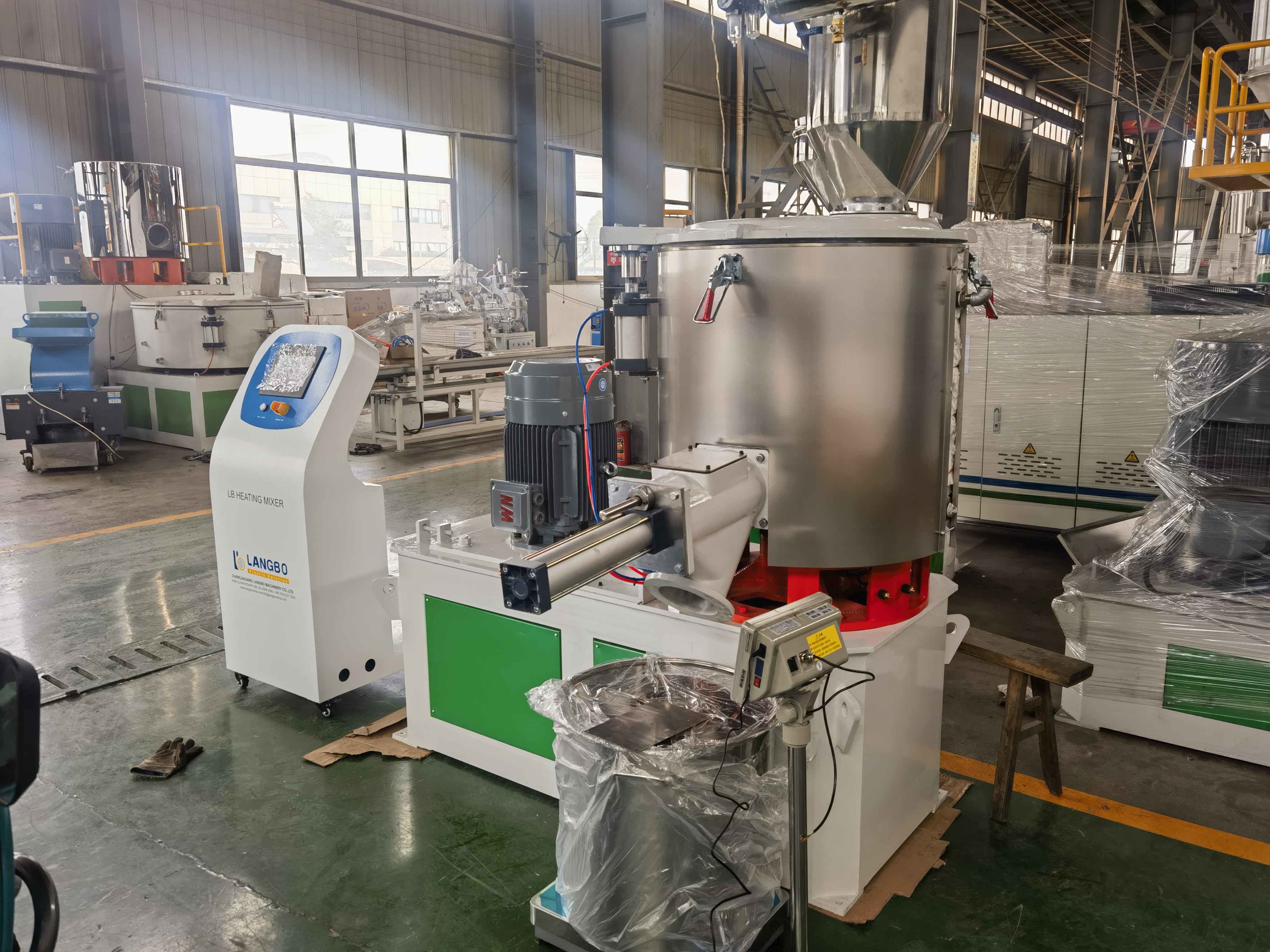 Industrial High-Speed Hot Heating Cooling PVC Mixer Machine for Plastic Powder Granules Mixing and Recycling with Wear-Resistant Blades Prevent