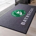 Printed Custom Logo Mats Carpet Rugs Nylon Top Rubber Back For Restaurant