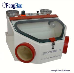 Wholesale Micro Motor Dental Equipment Products Twin Pen Metal Sandblaster Machine 50W from china suppliers