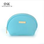Pure Color Blank Leather PU Makeup Bag