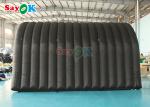 Black Inflatable Sports Tunnel Tent For Football Game Outdoor Events Entrance