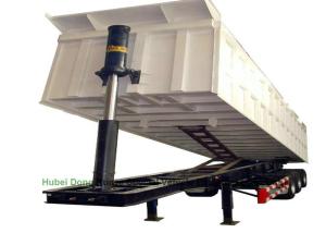 Wholesale HYVA hydraulic Cylinder typer dump tipper tri-axle 50ton 3-Axles Rear Tipper Semi Trailer 29 - 35 Ton from china suppliers