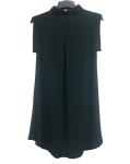 Sleeveless Shirt Fashion Ladies Blouse Multi Size Cotton / Spandex Material