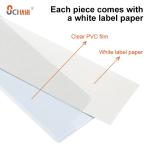 Plastic Adhesive Label Holders For Binders 150*50mm 100*30mm
