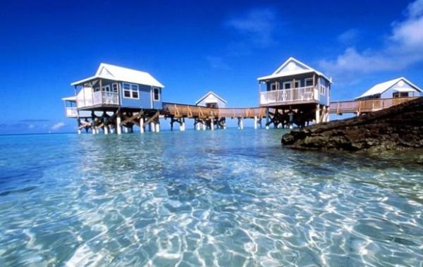 Light Gauge Steel Framing System Resort Overwater Bungalow for rent