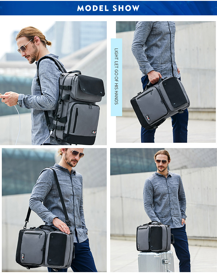 Multifunctional 600D Oxford Cloth Modern Laptop Backpack 20 Litre