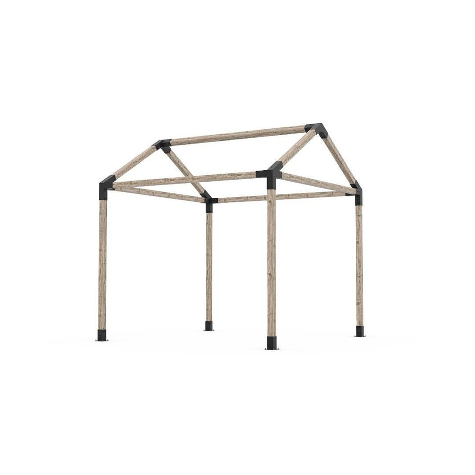 1mm-12mm Thickness Elevated Wood Stand Kit with Steel Brackets Modernize Your Pergola