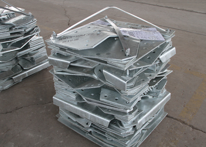 High Strength Hot Dip Galvanized Steel Power Tranmsmission Tower ,Electric Power Transmission Monopole